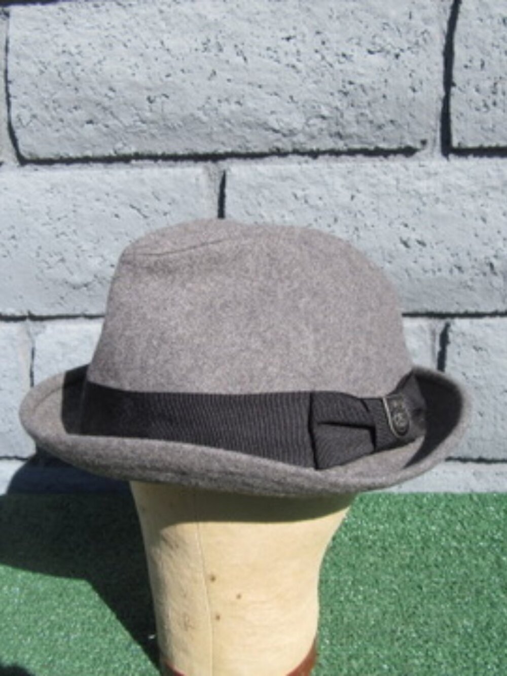 Stussy Capz Wool Blend Gray Fedora Hat